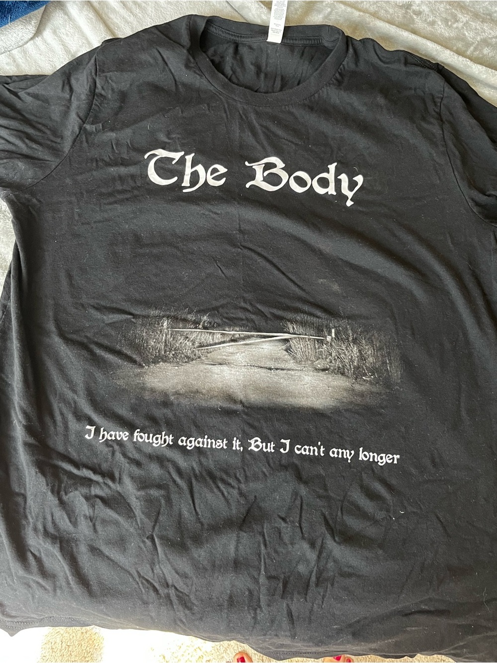 Black Graphic Metal THE BODY Tee - Brand NEW
